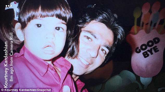 Missed: Kourtney Kardashian shared a moving Father's Day tribute to her deceased dad on Sunday