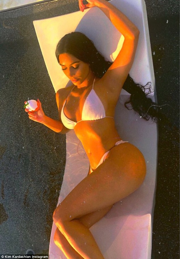 Flawless: Just a day before Kim posted a scintillating snap leaving little to the imagination via Instagram